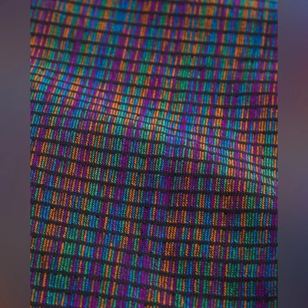 Lululemon Ebb to Street Racerback Multicolour Crop Tank Top in Rainbow Multi